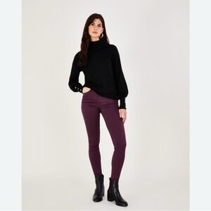 Express Dark plum purple Low rise jeggings